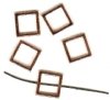 5 15x5mm Bright Copper Square Frames